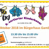 8. sortierter Kinderbasar