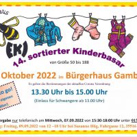 14. sortierter Kinderbasar (Herbst/Winter)