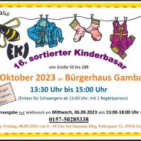 16. sortierter Kinderbasar (Herbst/Winter)