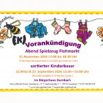 Vorankündigungen 2025/2026